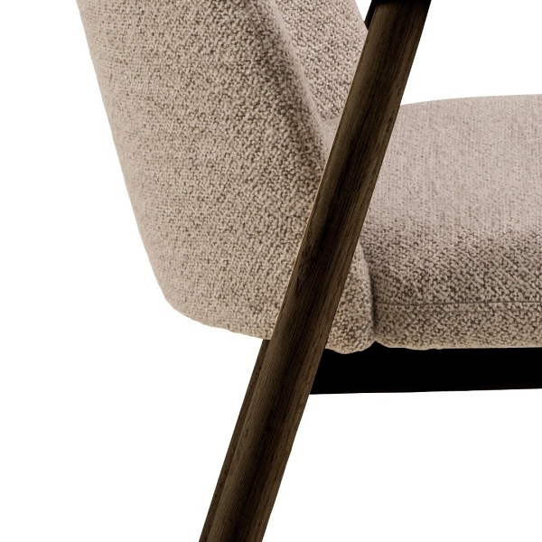 Krzesło Leo beżowe/ dąb dymiony Monza 60 - ACTONA